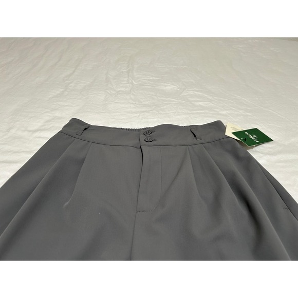 Halara Wide Leg Pants High Waisted Elastic Waist Gray Pleated Women Med Petite - Picture 3 of 11